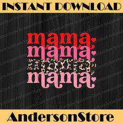 mama valentines leopard png, valentine's day, funny valentines leopard mama and mini matching valentine mom sublimation