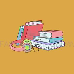 listen books audiobook player internet vector illustration