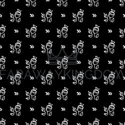 lonely flower monochrome hand drawn seamless pattern vector