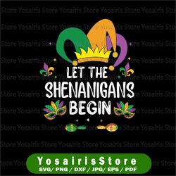 let the shenanigans begin mardi gras svg, mardi gras svg, mardi gras carnival party svg, fat tuesday gift