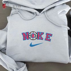 Nike LA Clippers Embroidered Unisex Shirt, LA Clippers NBA T Shirt, Basketball, NBA Embroidery Hoodie, NBA Sweatshirt