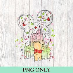 vintage winnie the pooh and friends png, winnie the pooh png, pooh bear png, disneyworld family matching, disneyland png