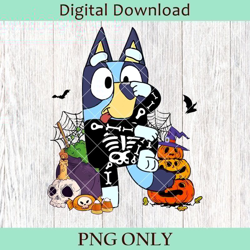 Booey Halloween PNG Spooky Cartoon PNG Halloween Family Match PNG Halloween Horror PNG Spooky Blueyy Family Spooky 0