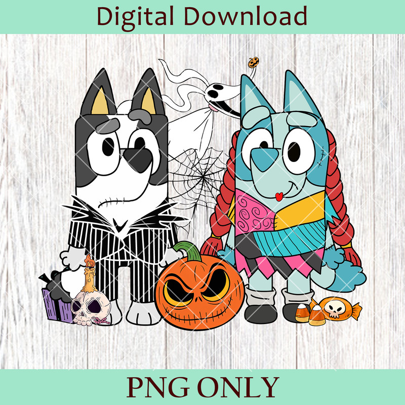Bluey Trick Or Treat PNG Bluey Halloween PNG Bluey Friends PNG Happy Halloween PNG Halloween Day PNG Blue Dog PNG 0