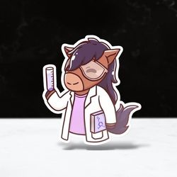 chibi chemistry sticker | cpp | cal poly pomona | vinyl | waterproof | laptops, hydroflasks