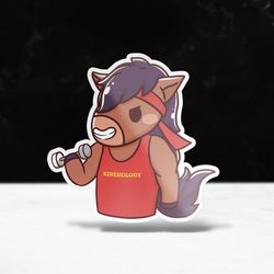 chibi kinesiology sticker | cpp | cal poly pomona | vinyl | waterproof | laptops, hydroflasks