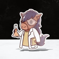 chibi biochemistry sticker | cpp | cal poly pomona | vinyl | waterproof | laptops, hydroflasks