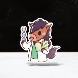 chibi biology sticker | cpp | cal poly pomona | vinyl | waterproof | laptops, hydroflasks