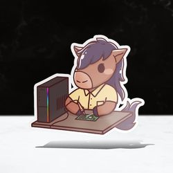 chibi computer engineering sticker | cpp | cal poly pomona | vinyl | waterproof | laptops, hydroflasks