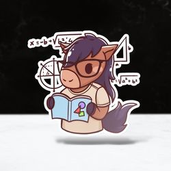 chibi mathematics sticker | cpp | cal poly pomona | vinyl | waterproof | laptops, hydroflasks