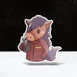 chibi mechanical engineering sticker | cpp | cal poly pomona | vinyl | waterproof | laptops, hydroflasks