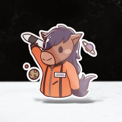 chibi aerospace engineering sticker | cpp | cal poly pomona | vinyl | waterproof | laptops, hydroflasks