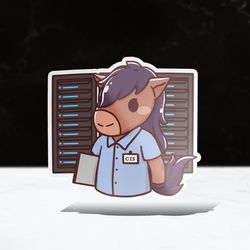 chibi cis sticker | cpp | cal poly pomona | vinyl | waterproof | laptops, hydroflasks