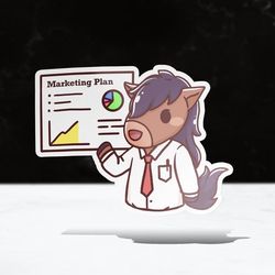 chibi marketing sticker | cpp | cal poly pomona | vinyl | waterproof | laptops, hydroflasks