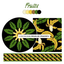 CROCHET PATTERNS /Tapestry Crochet bag PATTERN / Wayuu mochila bag / Fruits 722
