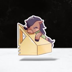 chibi billy & cla sticker | vinyl | cpp | cal poly pomona | waterproof | laptops, hydroflasks