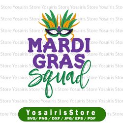 mardi gras squad svg, mardi gras svg bundle, fat tuesday carnival svg, mardi gras shirt svg, silhouette cricut