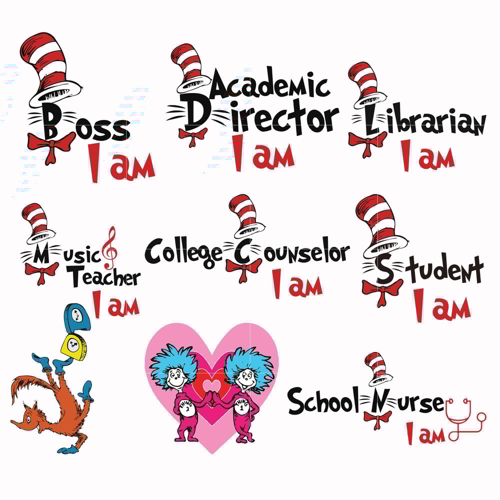 Dr Seuss Svg Bundle, Funny Dr Seuss Quote Svg, Dr Seuss Svg, Thing Svg, Cute Cat Svg, Teacher Svg, Svg File For Cricut DR111.jpg