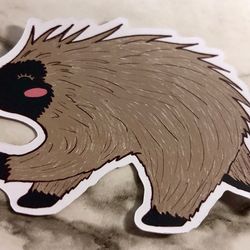 porcupine sticker, cute porcupine sticker, porcupine stickers, cute sticker, animal sticker, wildlife sticker