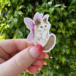 fairy cat sticker | kitten sticker | sticker | waterproof sticker | stickers for hydroflask