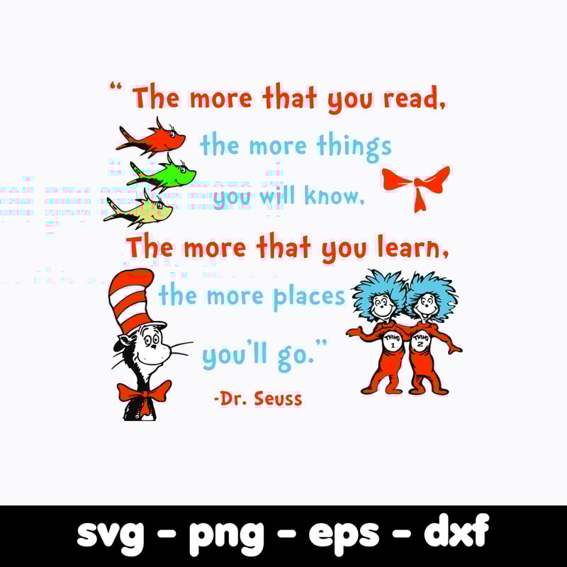 Dr Seuss Svg Bundle, Funny Dr Seuss Quote Svg, Dr Seuss Svg, Thing Svg, Cute Cat Svg, Teacher Svg, Svg File For Cricut DR253.jpg