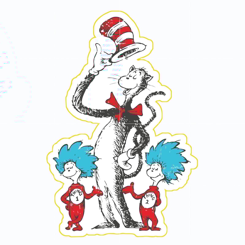 Dr Seuss Svg Bundle, Funny Dr Seuss Quote Svg, Dr Seuss Svg, Thing Svg, Cute Cat Svg, Teacher Svg, Svg File For Cricut DR62.jpg
