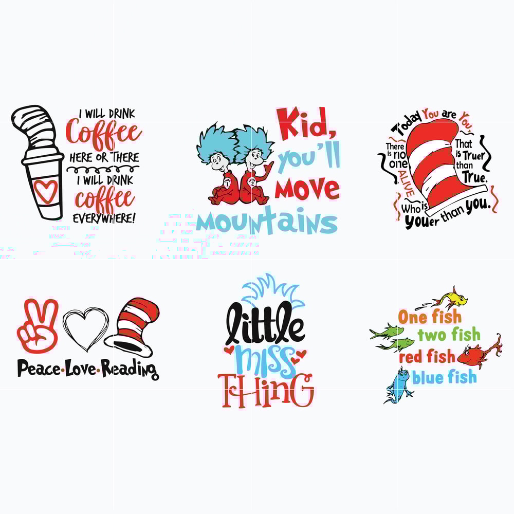 Dr Seuss Svg Bundle, Funny Dr Seuss Quote Svg, Dr Seuss Svg, Thing Svg, Cute Cat Svg, Teacher Svg, Svg File For Cricut DR92.jpg
