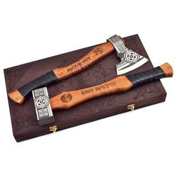 Pack of Hunting axe And Hammer, with rose wood, cutting axe, anniversary gifts for her, gifts for him, camping axes