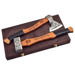 pack of hunting axe and hammer, with rose wood, cutting axe, anniversary gifts for her, gifts for him, camping axes