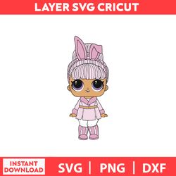 Snow Bunny LOL Surprise Squishy Of The LOL Svg, Png, Dxf Digital File.