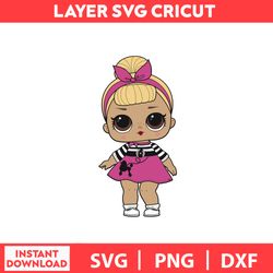 Sis Swing LOL Supprise Hair Goals Doll Surprise Doll  Of The LOL Svg, Png, Dxf Digital File.