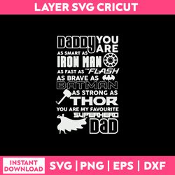 dad you are as smart as iron man svg, fathers day svg, png dxf eps file