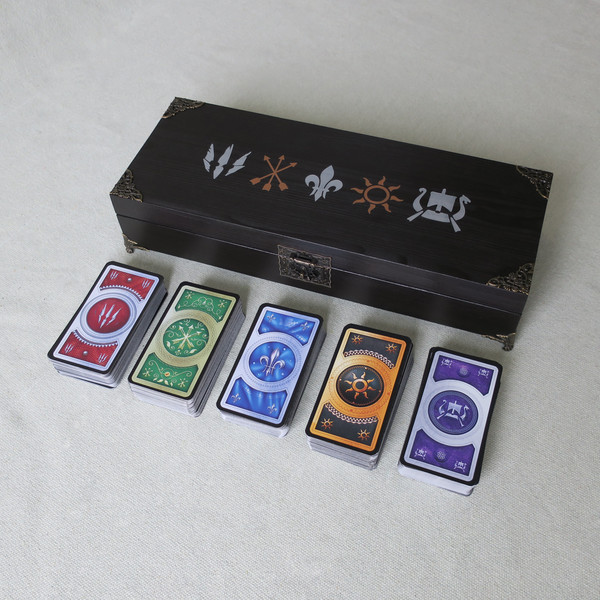 gwent cards witcher 3 in wooden box