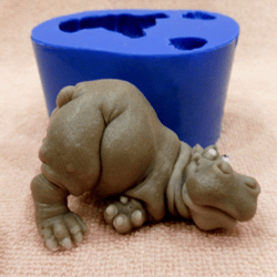 Hippo - silicone mold