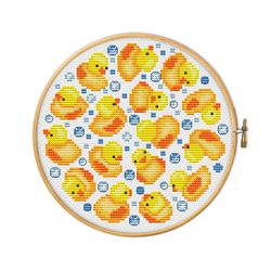 Ducks - cross stitch pattern