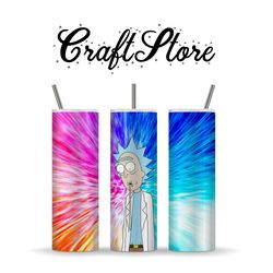 rick and morty | tumbler png | cartoon | png files for sublimation | instant download | tumbler sublimation design
