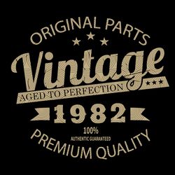 vintage 1982 svg, birthday for 1981 svg, aged to perfection, happybirthday svg, birthday card png, gift for mom birtday