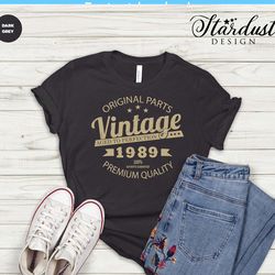 vintage 1989 svg, birthday for 1989 svg, aged to perfection, happybirthday svg, birthday card png, gift for mom birtday