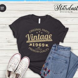 vintage 1969 svg, birthday for 1969 svg, aged to perfection, happybirthday svg, birthday card png, gift for mom birtday