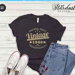 vintage 1960 svg, birthday for 1960 svg, aged to perfection, happybirthday svg, birthday card png, gift for mom birtday