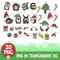 Christmas Cute Penguin Clipart Banner02.png