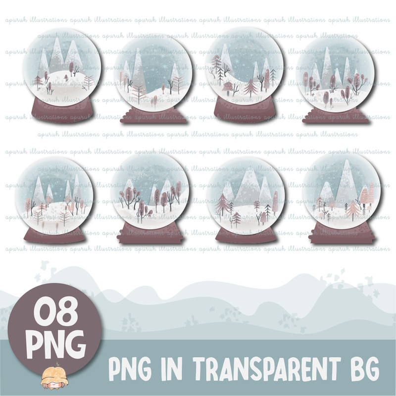 Christmas Winter Snowball Clipart Banner02.png