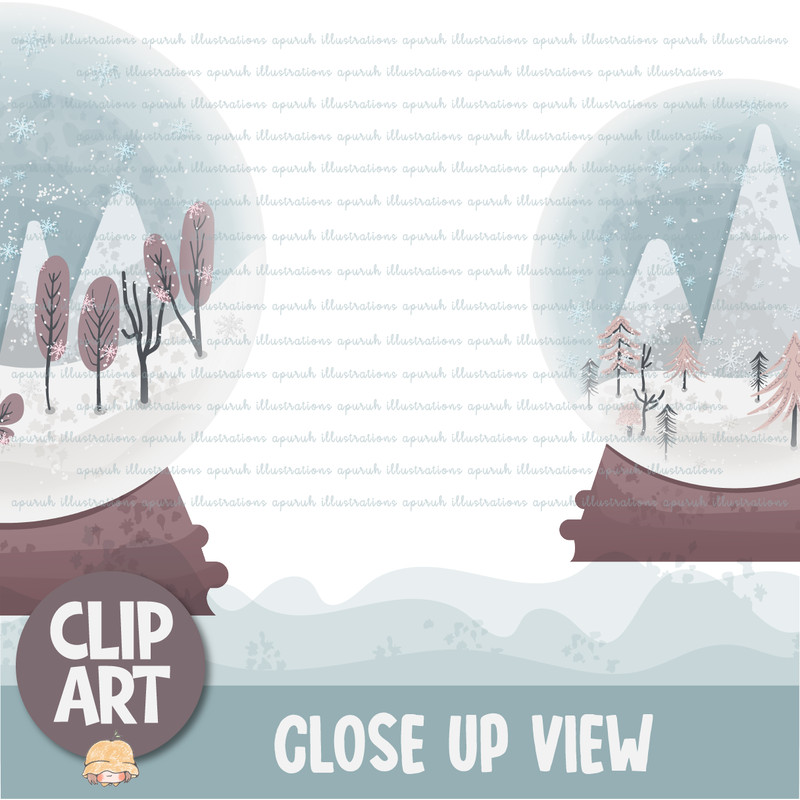 Christmas Winter Snowball Clipart Banner03.png