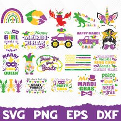mardi gras bundle svg, mardi gras svg, mardi gras svg bundle, fat tuesday carnival svg, mardi gras clipart, happy mardi