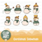 Christmas Snowman Clipart Banner01.png