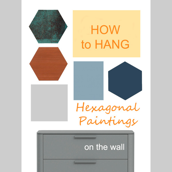 how-to-hang-hexagons-original-acrylic-paintings-in-the-interior-by-summa-rerum-grey
