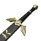 The Legend of Zelda Dark Links Master Sword With Scabbard LOZ Replica Swopng