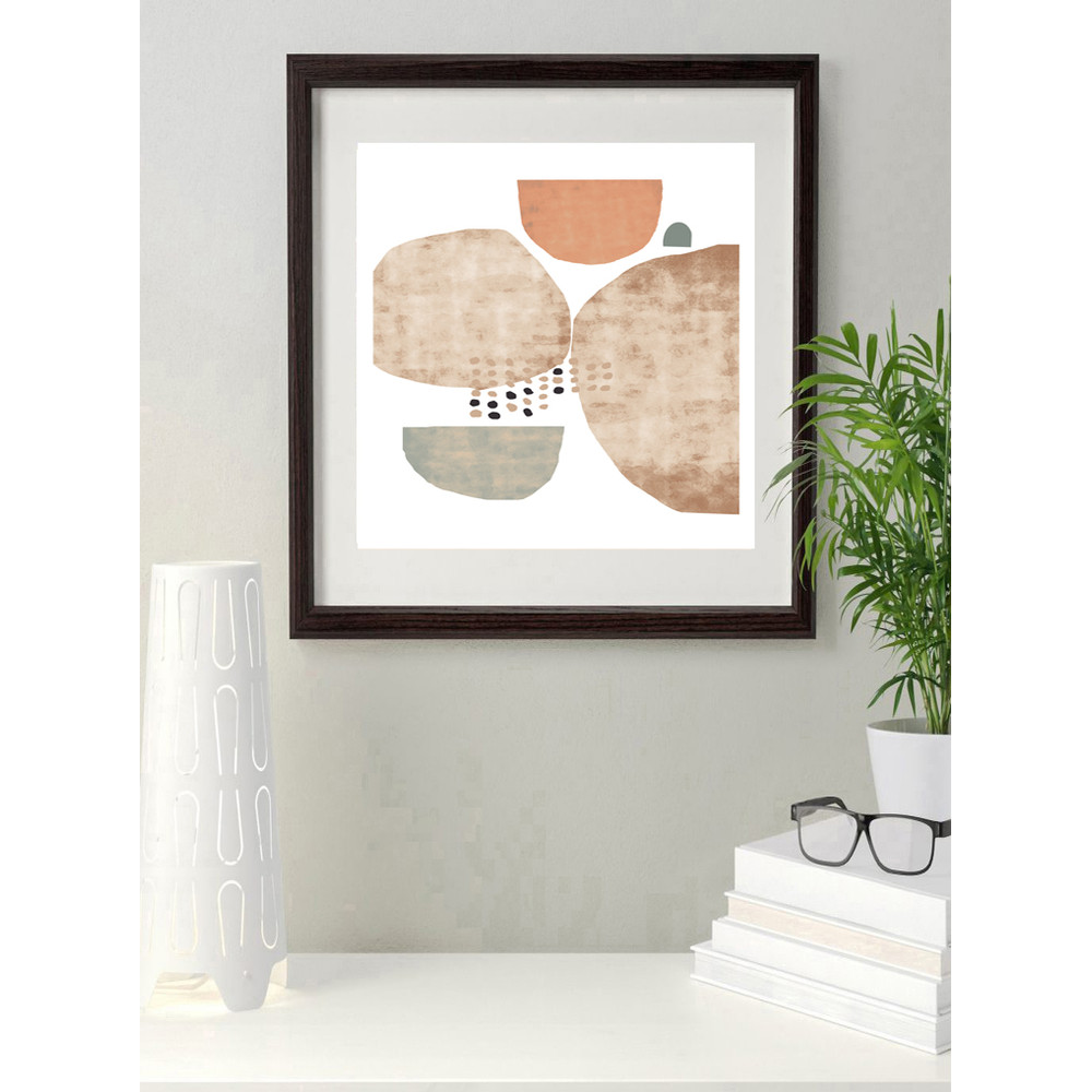 Abstract Set of 6 prints in gentle colors easy to download 6