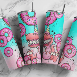 unicorn dinosaur rex tumbler sublimation designs, full tumbler wrap, digital downloads png