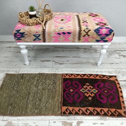 Wool Rug, Turkish Rug, Vintage Rug, Ethnic Rug, Nomadic Rug, Carpet Rug, Decorative Rug, 1.5 X 3.8 , Vt- 1662